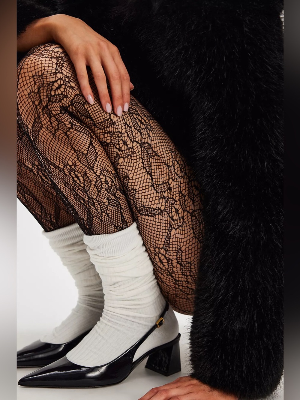 NWT Free People Limitless Lace Tights